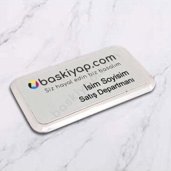 Metal Yaka İsimliği Gümüş My17