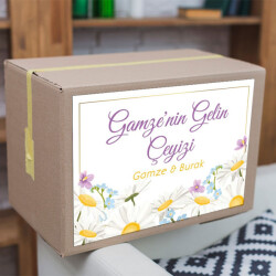 Papatyalı Çeyiz Etiketi