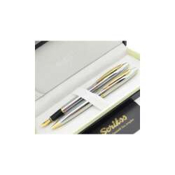 Scrikss 35 Gold Krom Dolma Kalem & Tükenmez Kalem