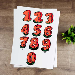 Karpuz Rakamlar Eğitici Sticker