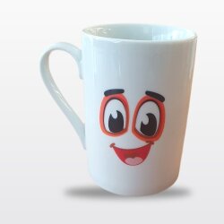 Neşeli Surat Porselen Kupa Bardak 270 ml