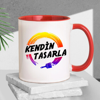 Kişiye Özel Baskılı Kupa - Kırmızı
