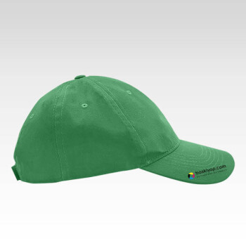 Kişiye Özel Baskılı Yeşil Bez Şapka