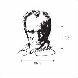 Kemal Ataturk Silueti Sticker
