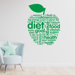 Diet Sağlık Duvar Sticker