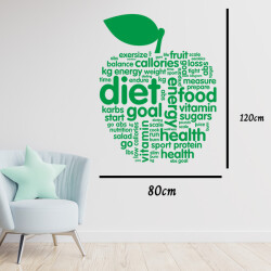 Diet Sağlık Duvar Sticker