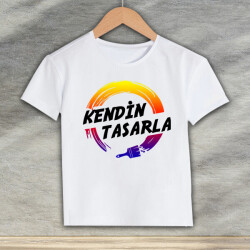Kişiye Özel Baskılı Beyaz Çocuk Tişört