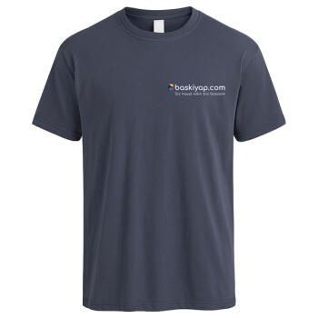 Unisex Gri Kişiye Özel Tişört