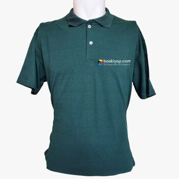 Kişiye Özel Polo Yaka Yeşil Tişört