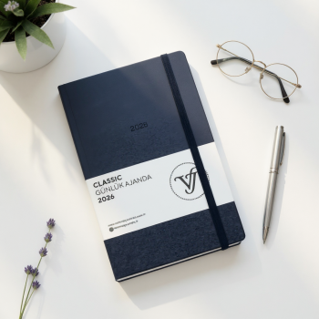Victoria's Journals Classic 2026 Günlük Ajanda 13X21 Cm Sert Kapak- Lacivert