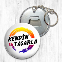 Metal Açacak Anahtarlık 58 Mm