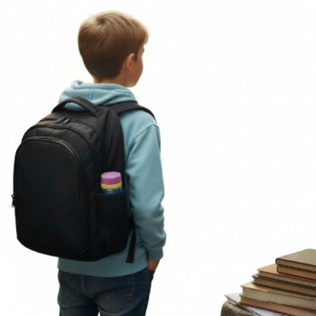 Kişiye Özel Baskılı 3 Bölmeli Destekli Sırt Çantası - Siyah