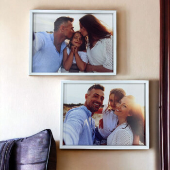 Kişiye Özel Beyaz Sök Tak Çerçeve 2'Li 30X40Cm