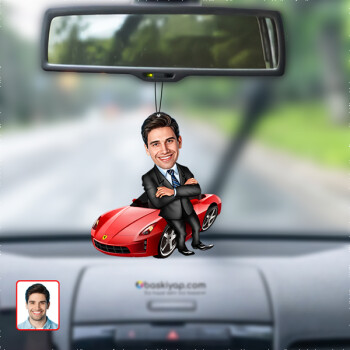 Galerici Karikatür Dikiz Ayna Süsü