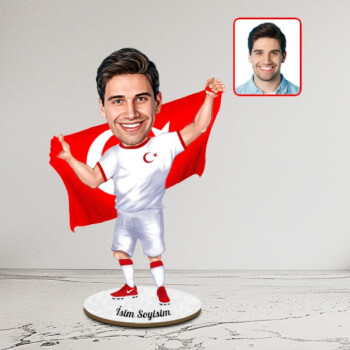 Milli Futbol Takımı Karikatür Biblo