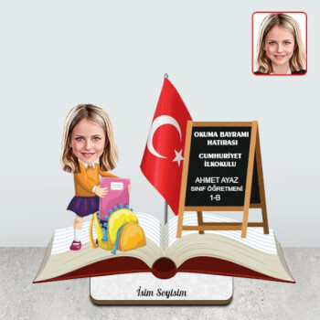 Okuma Bayramı Hediyelik Biblo Kız Model 2