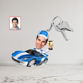 Kişiye Özel Rallici Karikatür Biblo Anahtarlık