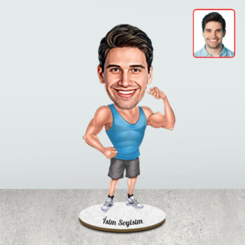 Kişiye Özel Sporcu Karikatür Biblo