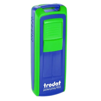 Trodat Pocket Cep Kaşe 9512 Mavi Yeşil