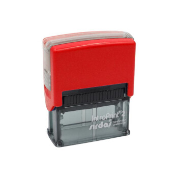 İntro Print 46*17 Mm Orta Boy Kırmızı Kaşe