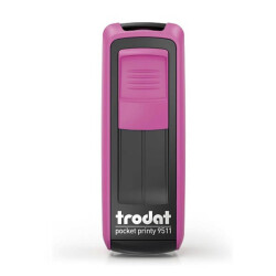 Trodat Pocket Cep Kaşe 9512 Pembe Siyah
