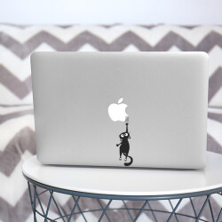 pikachu eating apple macbook sticker