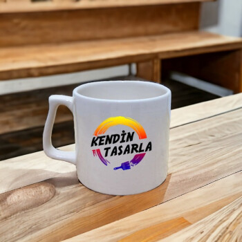 Kişiye Özel Porselen Latte Fincanı