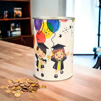 Kişiye Özel Baskılı Çok Kullanımlık Metal Kumbara