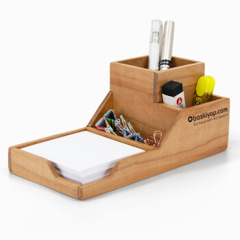 Çok Amaçlı Organizer Bölümlü Kalemlik Ve Not Kağıdı Kutusu Bir Arada Model 6