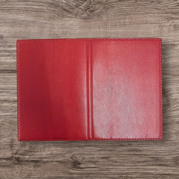 Kişiye Özel Termo Deri Kırmızı Pasaport Kılıfı