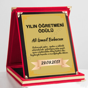 Büyük Boy Kişiye Özel Albüm Plaket 16X21 Cm
