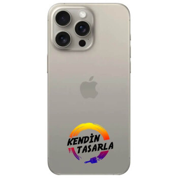 Kişiye Özel Iphone 15 Pro Max Şeffaf Silikon Telefon Kılıfı