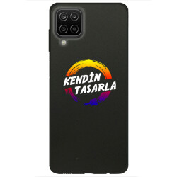 Kişiye Özel Samsung A12 Siyah Silikon Telefon Kılıfı