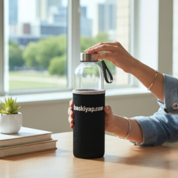 Kişiye Özel Baskılı Cam Matara - 750 Ml