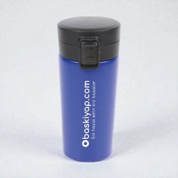 Vakumlu Premium Mavi Çelik Termos 380Ml