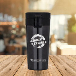 Vakumlu Premium Çelik Termos 380ml - Süzgeçli