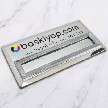 Pencereli Gümüş Yaka İsimliği My05