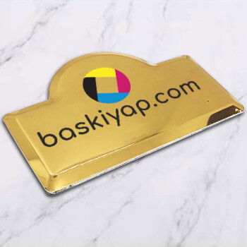 Oval Yaka İsimliği Altın My03