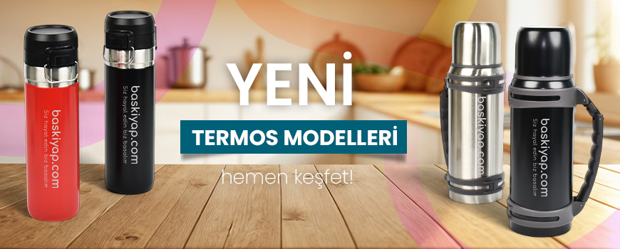 Kişiye özel çelik termos tasarla