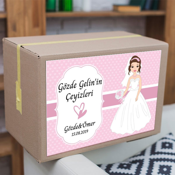 Gelinli 01 Çeyiz Etiketi görsel