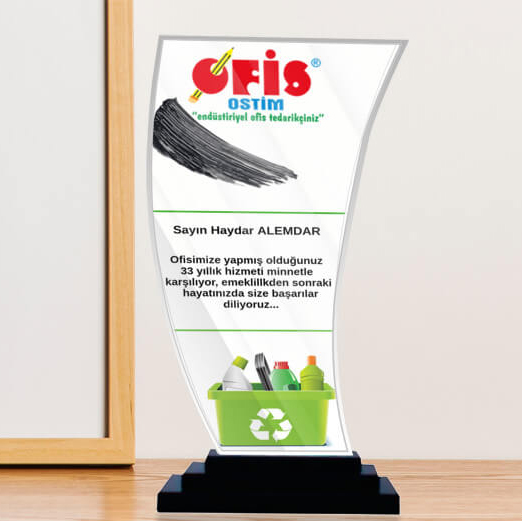 Şlt078 Ekonomik Kristal Plaket