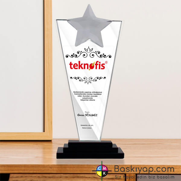 Şlt081 Ekonomik Kristal Plaket