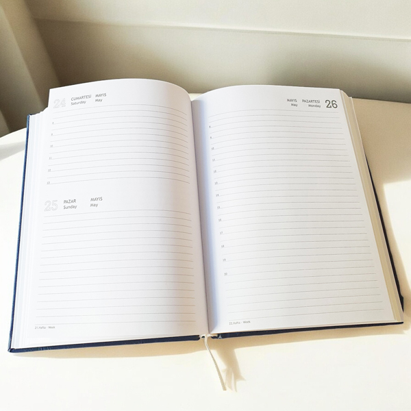 Ekonomik Kişiye Özel 2025 Siyah Ajanda Defter