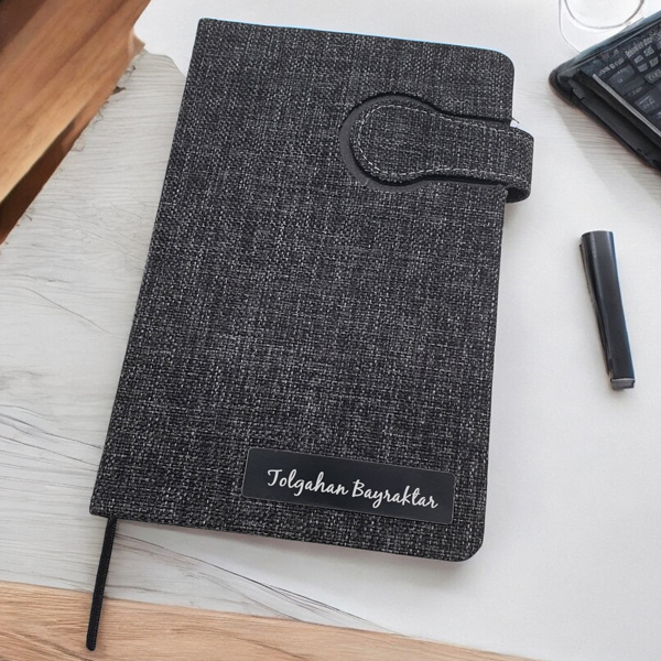 Kişiye Özel İsim Baskılı Tarihsiz 14X21 Cm Ajanda Defter
