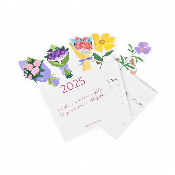 Kişiye Özel Masa Takvimi Özel Kesim görsel