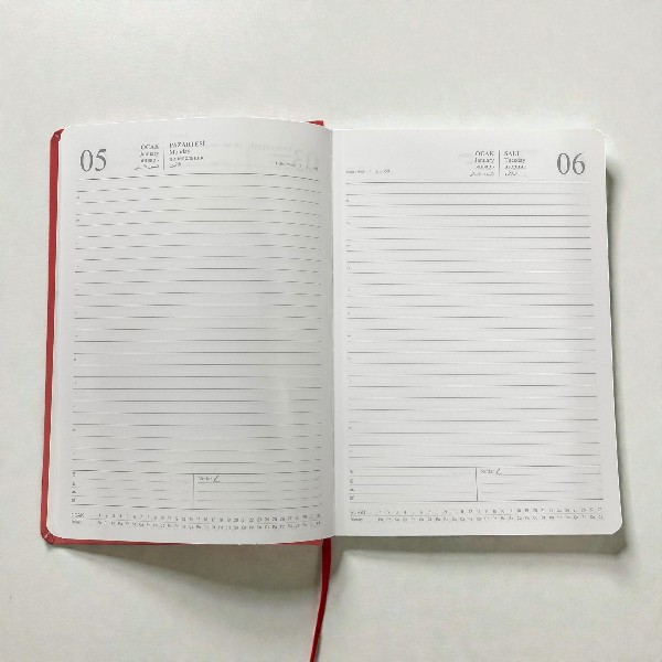 2026 Tarihli Ajanda 14 X 20 Cm - Kırmızı görsel