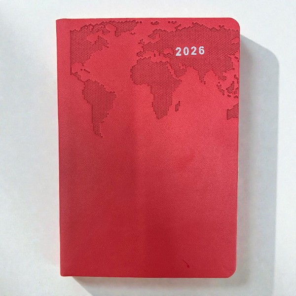 2026 Tarihli Ajanda 14 X 20 Cm - Kırmızı görsel