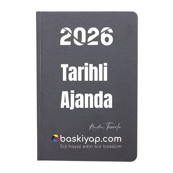 2026 Tarihli Ajanda Siyah 17X24 Cm