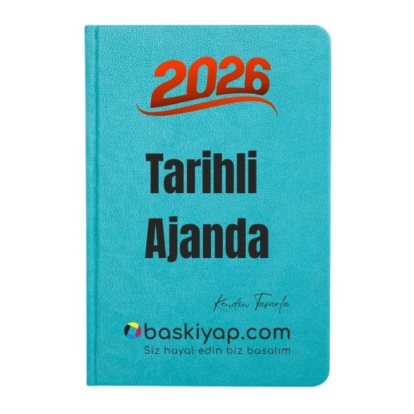 2026 Tarihli Ajanda Turkuaz 17X24 Cm - Görsel 1