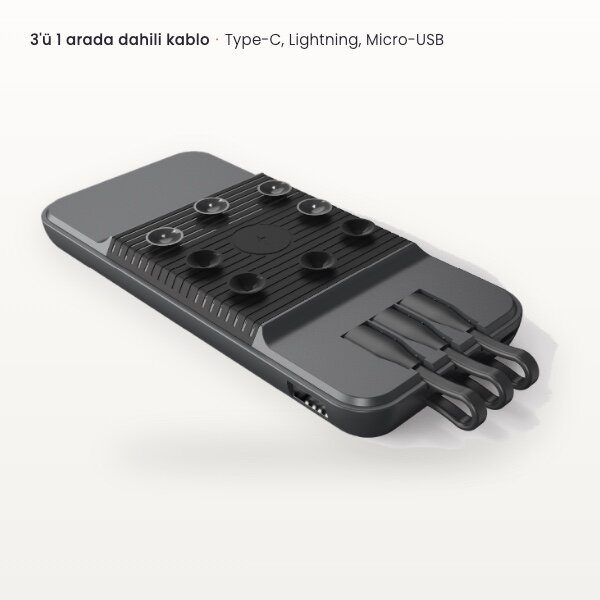 Snapron Snap Octopus Snp-3007 10.000 Mah Vantuzlu Wireless Powerbank görsel